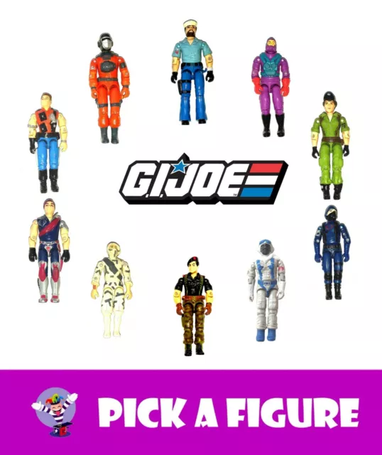 Vintage G.I. Joe ~ EINZELNE FIGUREN ~ Lasten zur Auswahl ~ 1980er Hasbro GI Joe