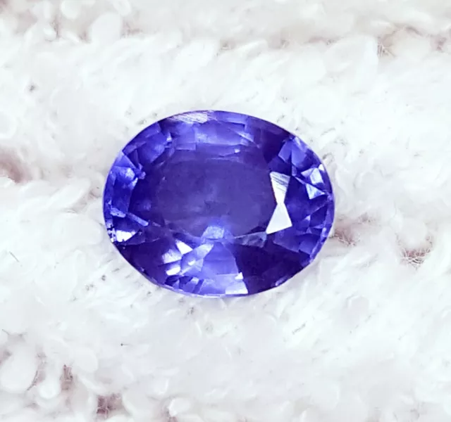 Natural Blue Sapphire 2.17 Ct Loose Gemstone Untreated Certified Oval Shape Gem