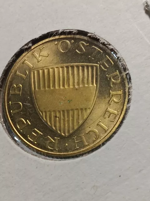 1968 Austria 50 Groschen Coin PROOF  ( Low Mintage )  Rare World Coin   N/219 2