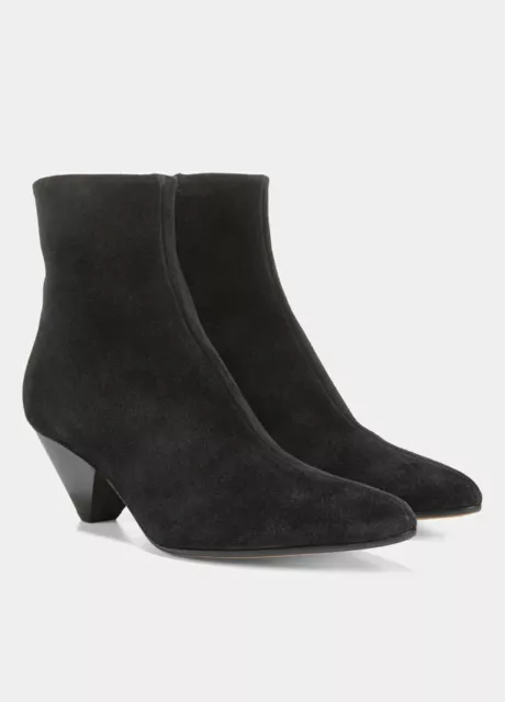 NIB VINCE ALDER WOMEN SUEDE ANKLE BOOTIE in BLACK SIZE 7.5,8,8.5,9.5,11 $395