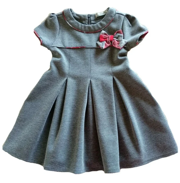 vestito abito inverno bambina grigio TG 2 anni in punto roma con fiocco Mayoral