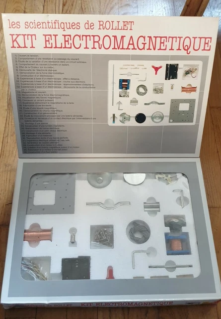 NEUF LES SCIENTIFIQUES DE ROLLET JOUET VINTAGE KIT électromagnétique ANCIEN EUR 20,00 - FR