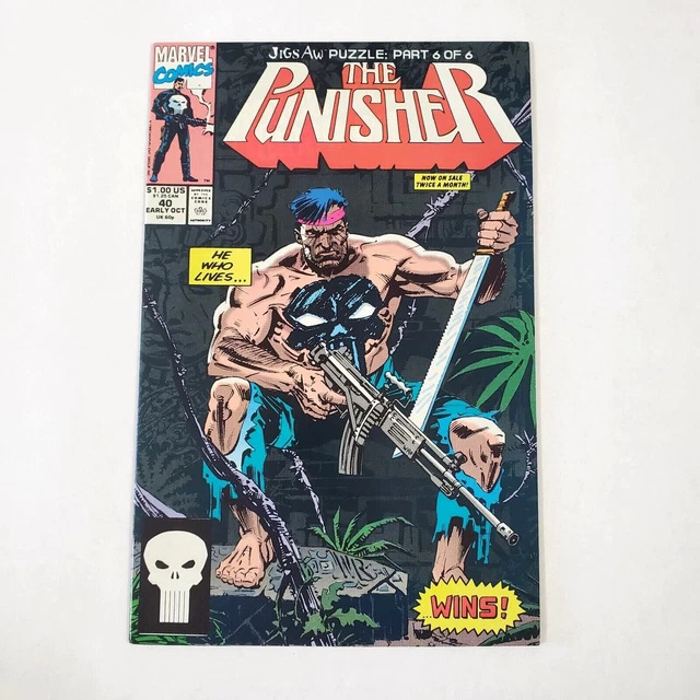 Punisher #40 (1987 Series) Direct Vol. 1 Marvel Comic Book Oct 1990 Reinhold