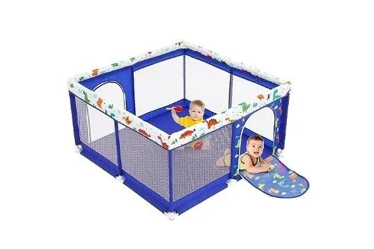 Baby Playpen 49 x 49 x 26.7 inch Portable Kids Sturdy Safety Play Center Yard wi