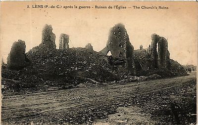 CPA Militaire, Lens - Ruines de l'Eglise (277633)