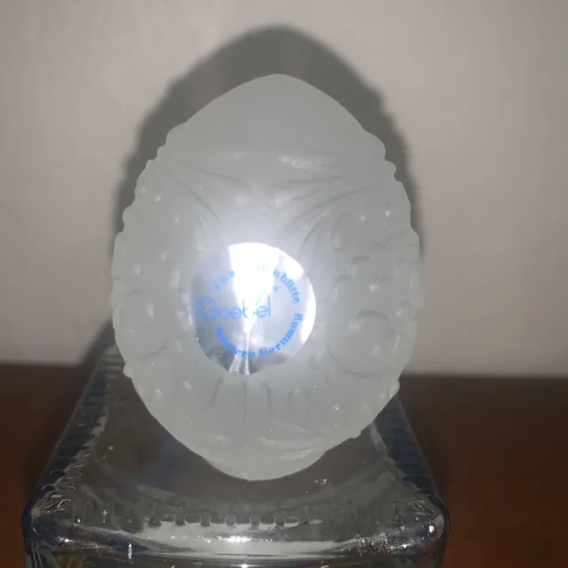 GOEBEL  First  Annual  Crystal  Glass  Easter  Egg  1979   West  Germany.  MIB