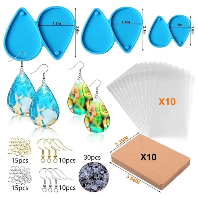 Epoxy Resin Earring Molds for Women DIY Craft Resin Jewelry Pendant Supplies