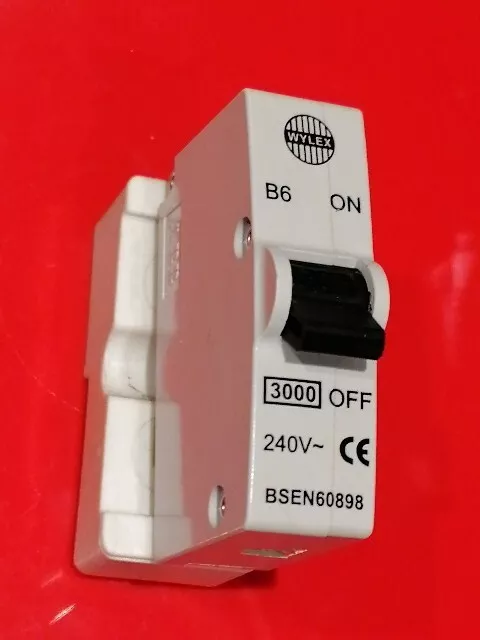 WYLEX ABB Plug in 6 Amp MCB Circuit Breaker