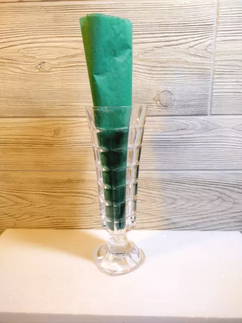 Vintage Cristal d Arques France Soliflor Lead Crystal Beauregard Flower Bud Vase 2