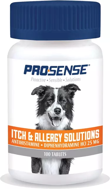 Itch and Allergy Solutions 100 Count, for Dogs, Antihistamine