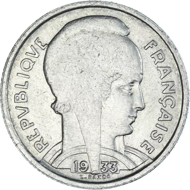 [#222898] Monnaie, France, Bazor, 5 Francs, 1933, Paris, TTB, Nickel, KM:887