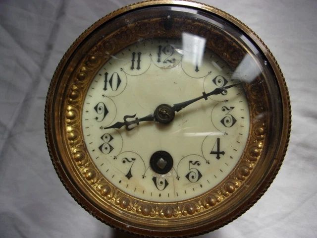 Barillet Complet Avec Ressort Pour Pendule Et Horloge, Laiton, Vintage