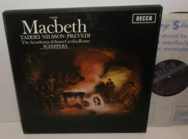 SET 282-4 Verdi Macbeth Taddei Nilsson Prevedi Schippers ED1 WBG 3LP