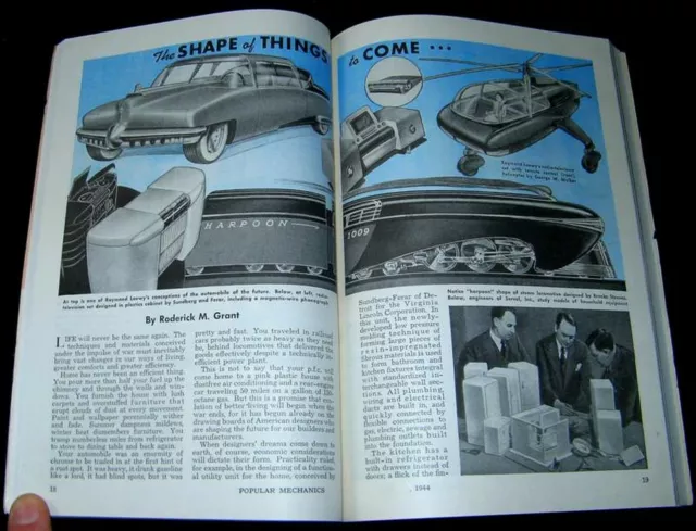 Raymond Loewy Mechanical Engineering 1944 Pictorial Brooks Stevens Servel Timken