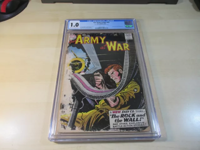 Our Army At War #83 Mega Key 1St True Sgt Rock Appearance Cgc 1.0 Blue Label!