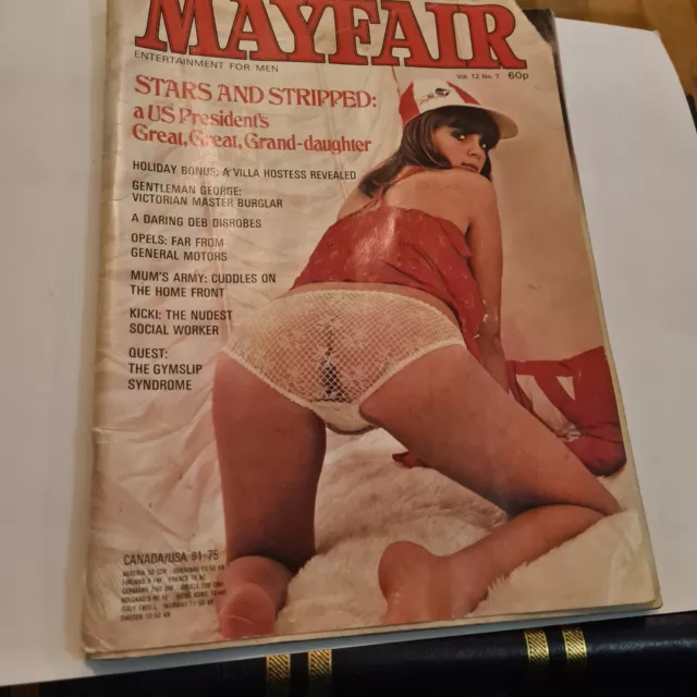 MAYFAIR MAGAZINE VOL 12 NO 7 Vintage Glamour Mag Mens Adult 1977