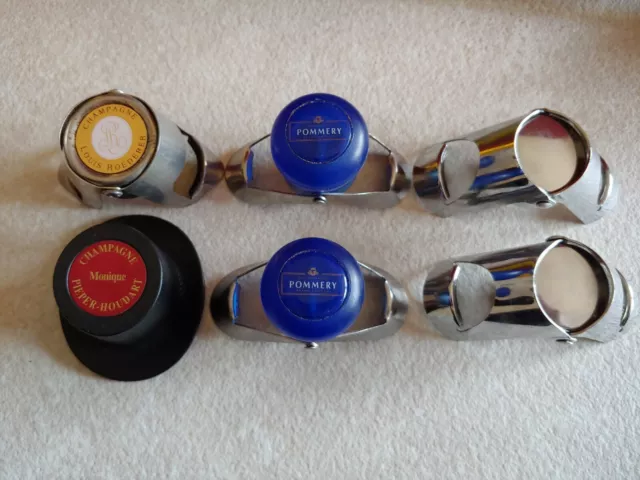 6 tappi per bottiglia champagne, prosecco, vino