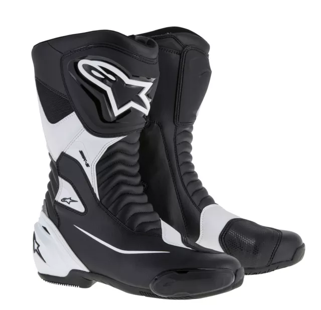 Bottes de Moto Alpinestars Smx COULEUR S : Noir/Blanc Taille: 42