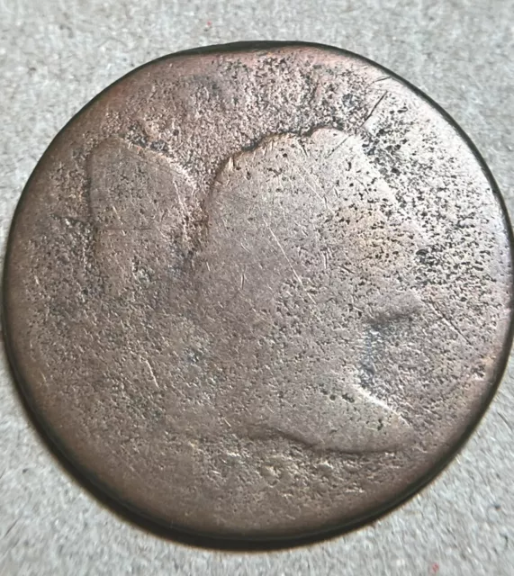 1795  Plain Edge Large Cent    Poor Cond.affordable Key Type Coin Lowball