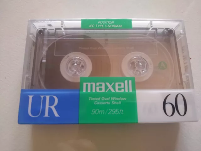 Maxell UR 60 IEC Type I Position Normal Blank Virgen - Cinta Tape Cassette Nueva