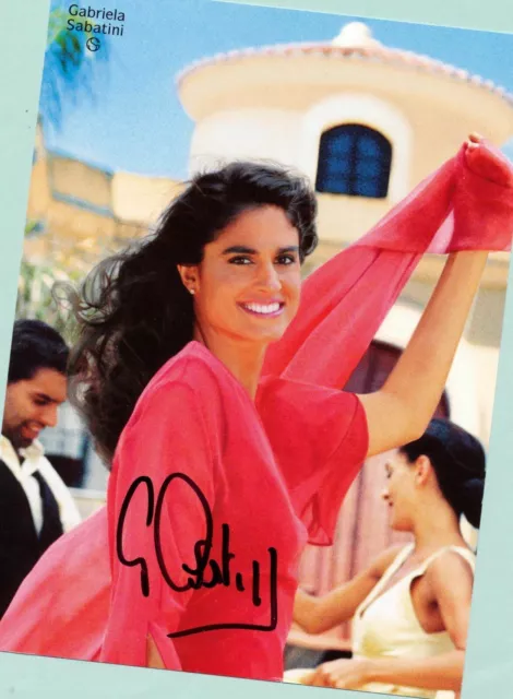 Gabriela SABATINI (1) AK Bild - Print Copie - 13 x 18 + TENNIS - AK - signiert