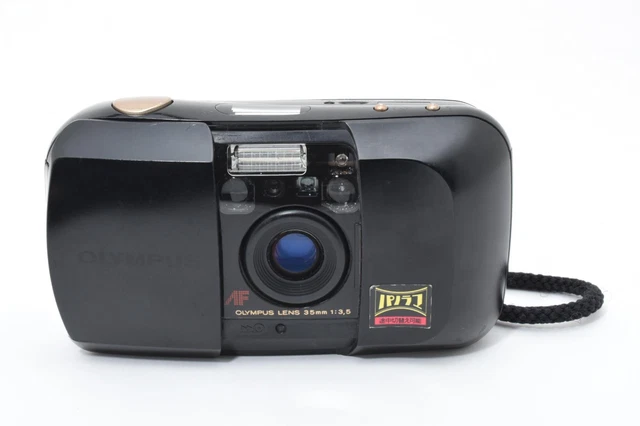 NEAR MINT+++] OLYMPUS μ mju Panorama Black 35mm f/3.5 Point
