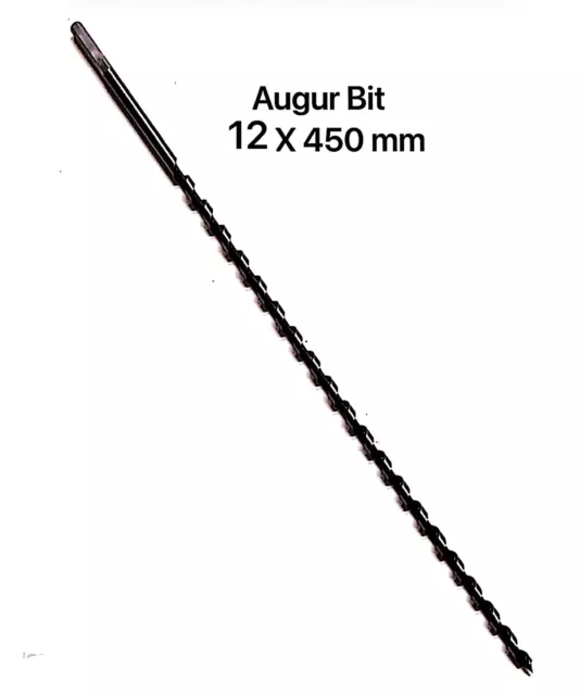 Auger Wood Drill Bits 12 X 450 mm  Timber Drill Bits Industrial Quality