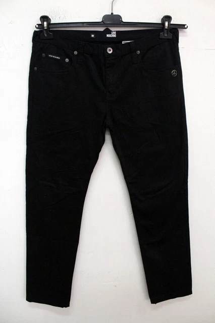 LOVE MOSCHINO PANTALON Homme Taille 32 46 Pantalon Jeans En Coton Noir. EUR 39 90 PicClick FR