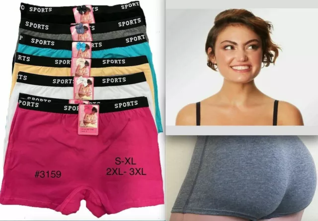 6-12 WOMEN BOYSHORTS Underwear Sexy Lace Panties Undies Shortie Plus Size  2X-4X $17.50 - PicClick