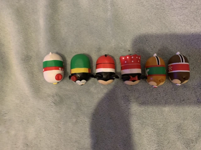 Disney Tsum Tsum Bundle Xmas Mickey Mouse Minnie Mouse Donald Goofy Chip Plastic 2