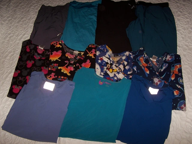 Lot of 11 Scrubs Items - 7 Scrubs Top & 4 Scrubs Pants - Women's Plus Size 3X