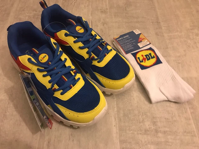 Lidl TGL EU Trainers, Blue Yellow, 6 UK: : Fashion