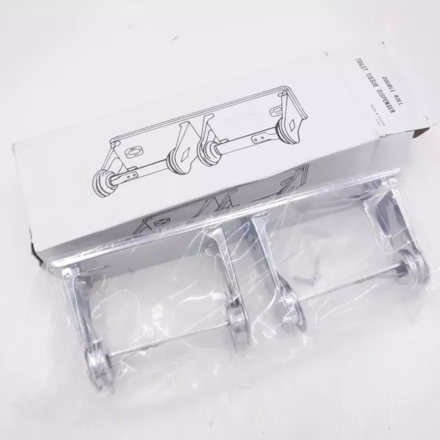 Bradley Double Roll Toilet Paper Dispenser Chrome 5224-000000