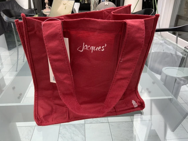 Borsa bottiglia Jaques, 6 bottiglie in rosso, larghezza: 27, profondità: 18, altezza: 27 cm