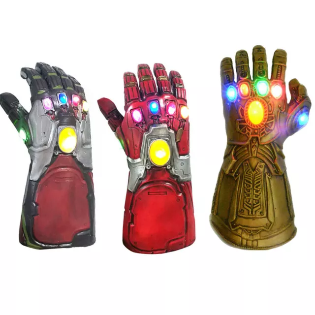 Iron Man Thanos Handschuhe Avengers Infinity Krieg Infinity Gauntlet LED Cosplay