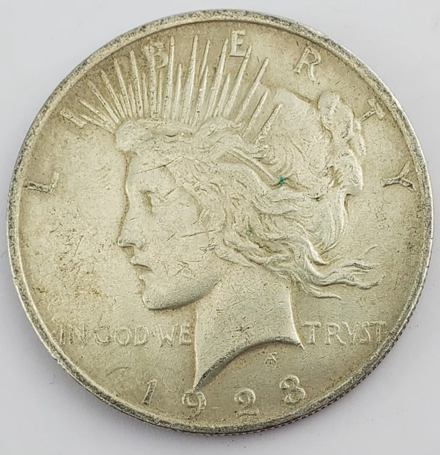 1923 P Philadelphia Mint Peace Silver Dollar $1 Old US 90% Silver Coin f691