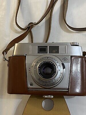 Vintage AGFA SILETTE 1 I appareil photo argentique avec étui en cuir rétro manuel Flash Gun 