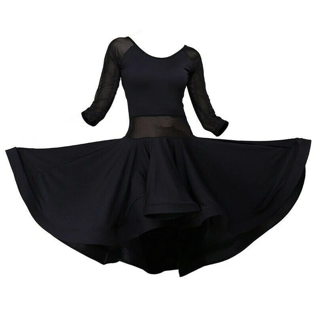 Femmes Dentelle Tenue de Danse Bal Robe Valse Moderne Tango Swing