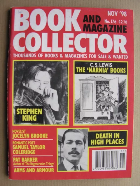 BOOK & MAGAZINE COLLECTOR Nov 1998 176 CS Lewis Narnia Stephen King Coleridge