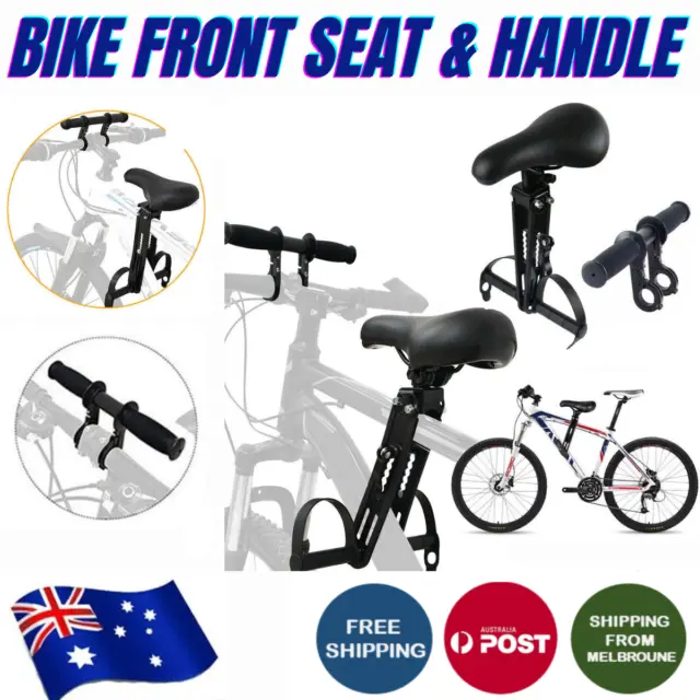 Bike Front Mounted Child Seat Kids Top Tube Kit Bicycle Detachable Child Armrest