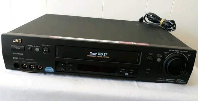 JVC HR-S7600U SUPER Vhs S-Vhs Et Professional Vcr Works 4 Video