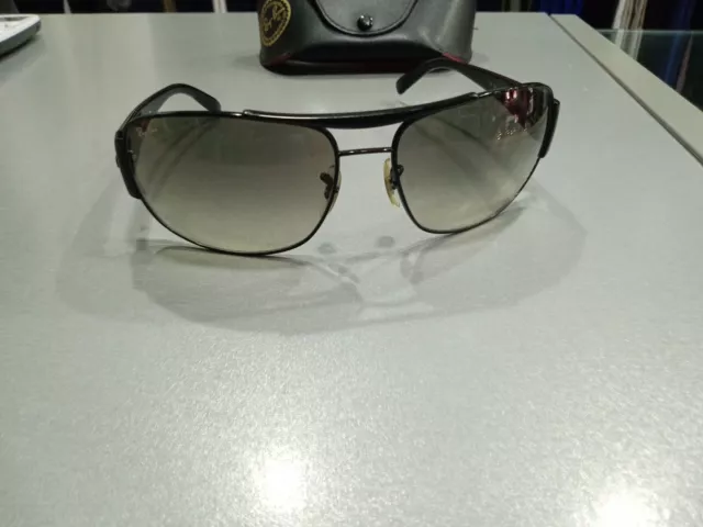 Ray-ban Rb3357 Nero Lenti Grigio Fumé Tg 63 Come Nuovi Con Fodero P180