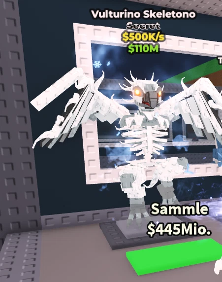 Sab Secret Brain Rots STEAL A BRAINROT SAB Brainrot Secret Vulturino Skeletono 500K/s EUR 1 ...