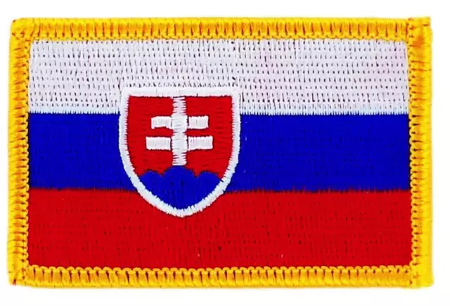 Patch écusson brodé Drapeau   SLOVAQUIE SLOVAQUE  Thermocollant