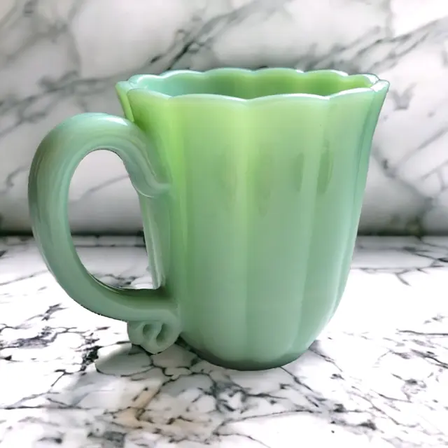 Pioneer Woman Timeless Beauty Jade Jadeite Milk Glass Coffee Mug