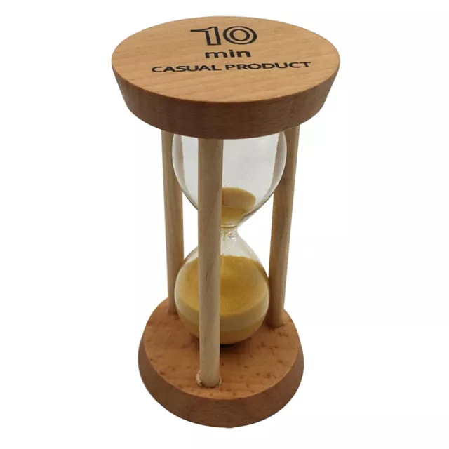 10 Minuten Holzrahmen Sanduhr mit gelbem Sand Home Decor Geschenk
