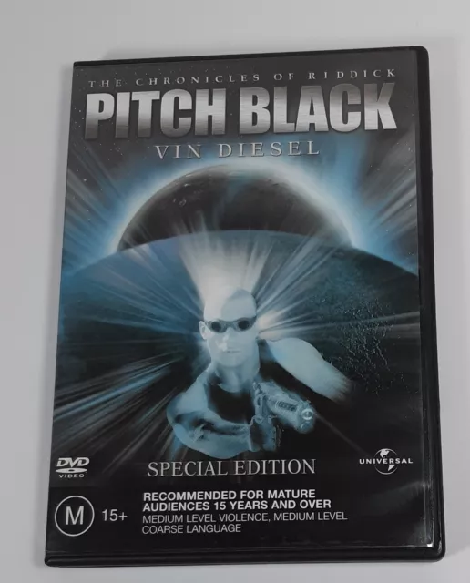 The Chronicles Of Riddick Pitch Black Movie PAL MA15+ DVD Region 4 VG Vin Diesel