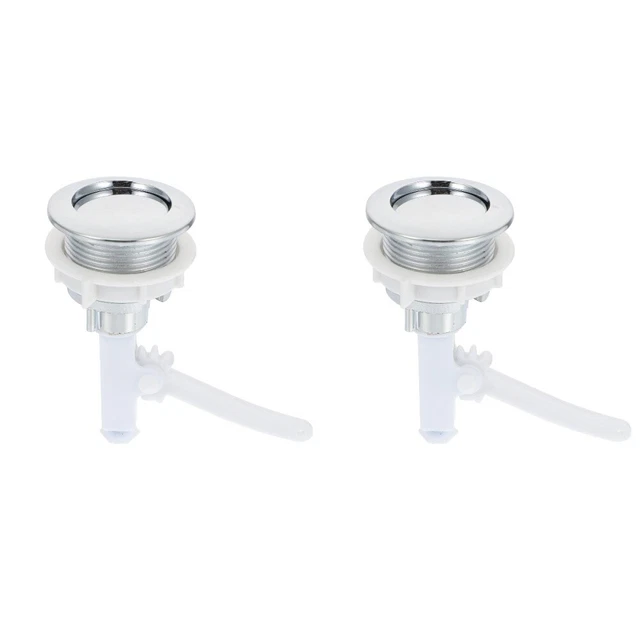 2 piezas Botón Tanque Closestool Práctico Inodoro Botón Pulsador Tanque de Peluche Único