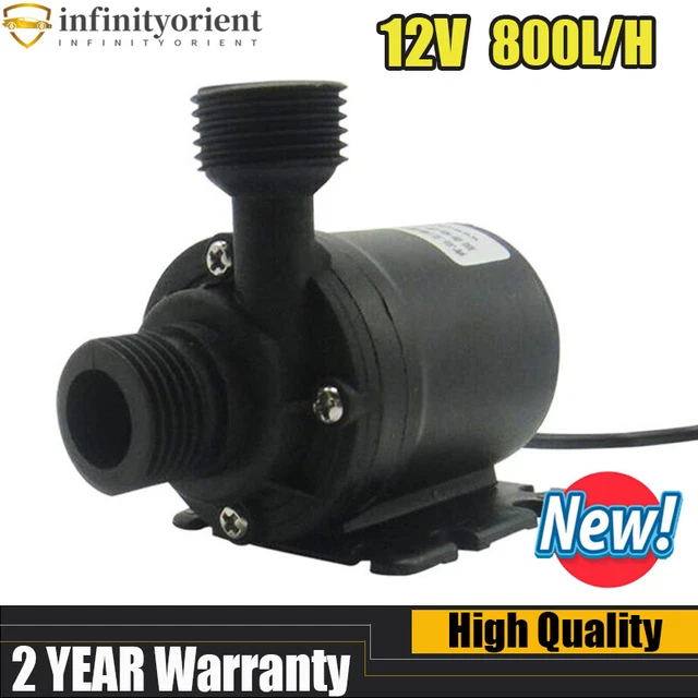 800L/H 5M DC12V motor solar sin escobillas sistema de circulación de agua caliente bomba de refuerzo