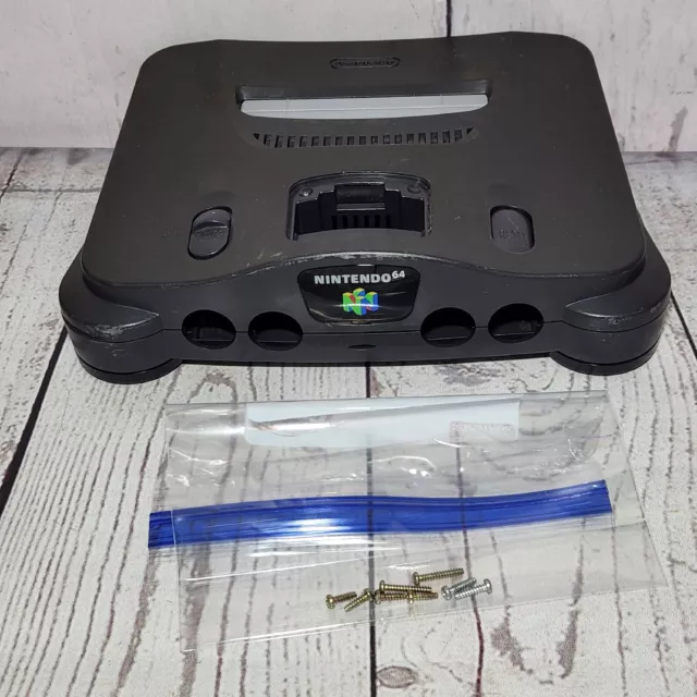 Nintendo 64 N64 Console Gray Shell Case ONLY Authentic OEM Original Grey AS IS
